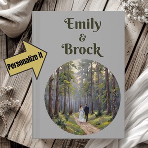 Personalized Couples Journal Perfect for Love Notes, Shared Memories, Daily Reflections, Valentine&#39;s Day, Anniversaries, Wedding