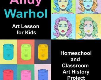 Andy Warhol Pop Art Lesson for Kids: Printable Art History Project (No-Prep Activity