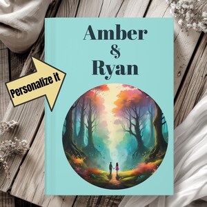 Personalized Couples Journal: Enchanted Forest Design, Shared Memories