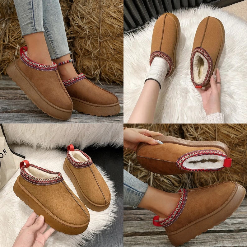 Ugg Winter Women Short Plush Warm Snow Boots Women ug Faux image 2