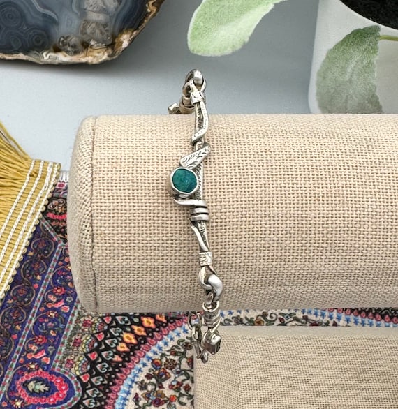 Delicate Southwestern Sterling, Chrysocolla, and … - image 1