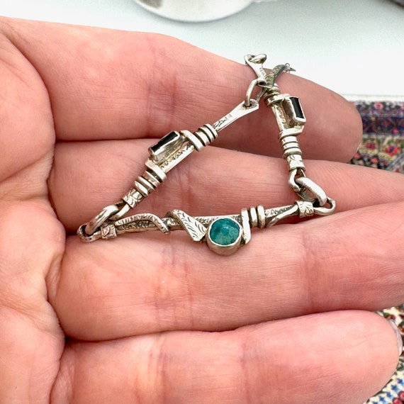 Delicate Southwestern Sterling, Chrysocolla, and … - image 8