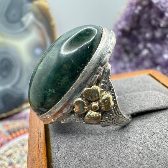 Green jasper ring best sale