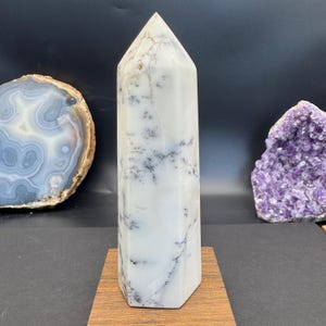 Dendritic Opal Tower - Generator - Altar Decor - Large Size!