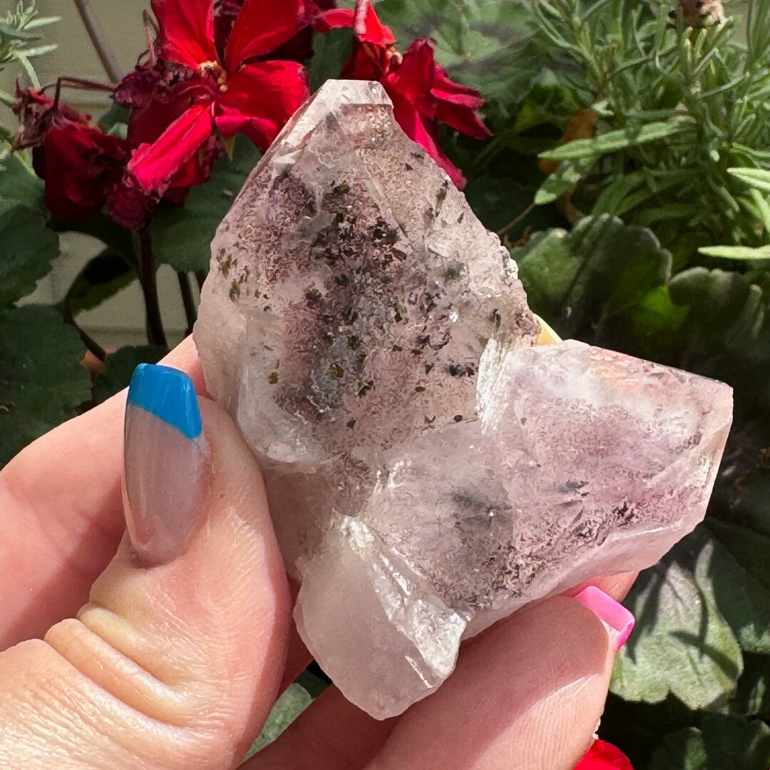 Rare Amethyst With Epidote Inclusions From China - Etsy