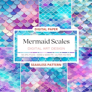 50 Shimmering Mermaid Scales Abstract Seamless Pattern, Alcohol Ink Art, Invitation Paper, Lavender Colors, Digital paper, Commercial Use