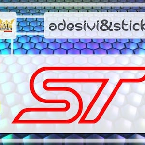 sticker adesivo ford st line fiesta focus edge c max vignale vinile pvc 4 pezzi