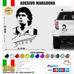 Adesivo Diego Armando Maradona decal casa auto deco dios