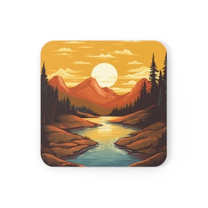 Nature&#39;s Retreat: Cork Back Coaster | FERN Goederen Co.