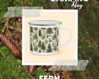 ウィルダネス ワンダラスト: エナメル キャンプ マグ | FERN Goods Co.