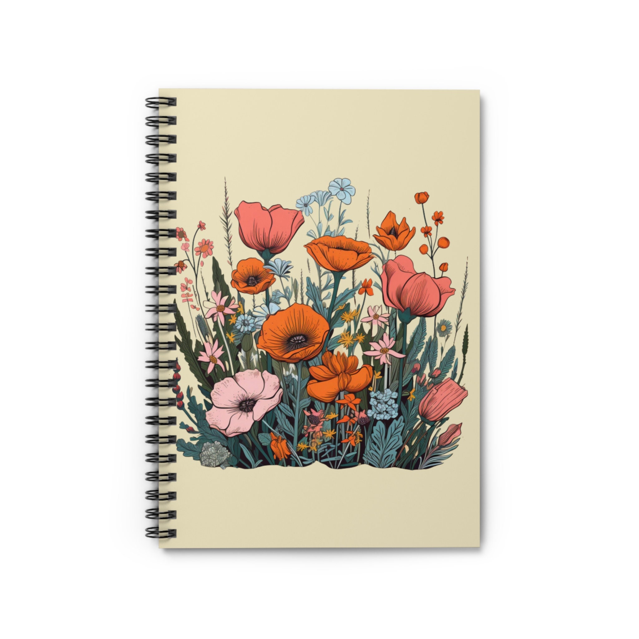 Floral Splendor: Wildflower Inspired Spiral Notebook - Ruled | FERN ...