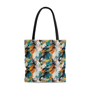 Abstract Dreams: Stylish Tote Bag with All-Over Abstract Print | FERN Goods Co. image 2