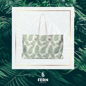 Wild Ferns: Nature-Inspired Weekender Overnight Bag | FERN Goods Co.