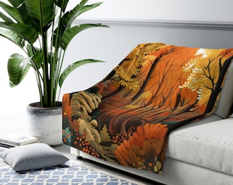 Coperta in pile Sherpa Wilderness Of Color / FERN Goods Co.