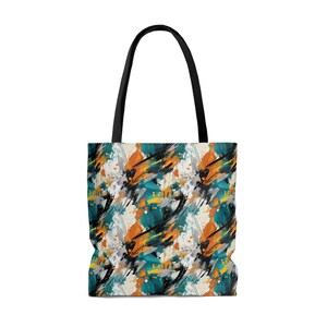 Abstract Dreams: Stylish Tote Bag with All-Over Abstract Print | FERN Goods Co. image 3