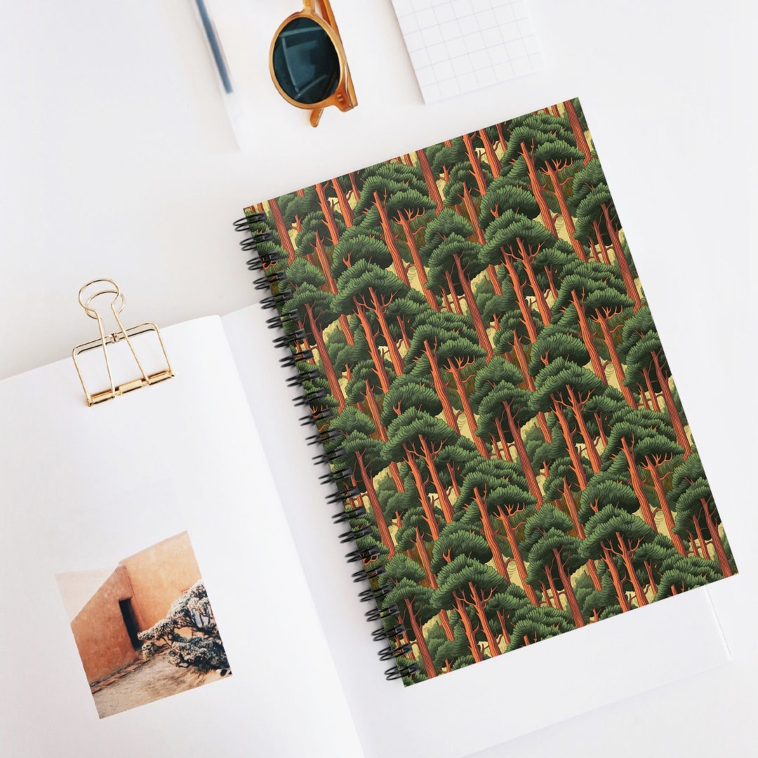 Into the Woods: Redwood Tree Design Spiral Notebook - Etsy UK