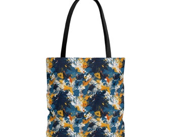 Colorful Abstractions: Eye-Catching Tote Bag with Abstract Print Design | FERN Goods Co.