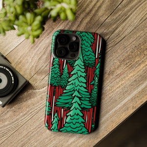 Custodia rigida per iPhone iMagSafe vibrante Pine Forest / iPhone 13/14/15 - mini/plus/pro/pro max / FERN Goods Co.