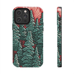 Whirling Pines: custodia per telefono resistente ispirata alla natura / FERN Goods Co.
