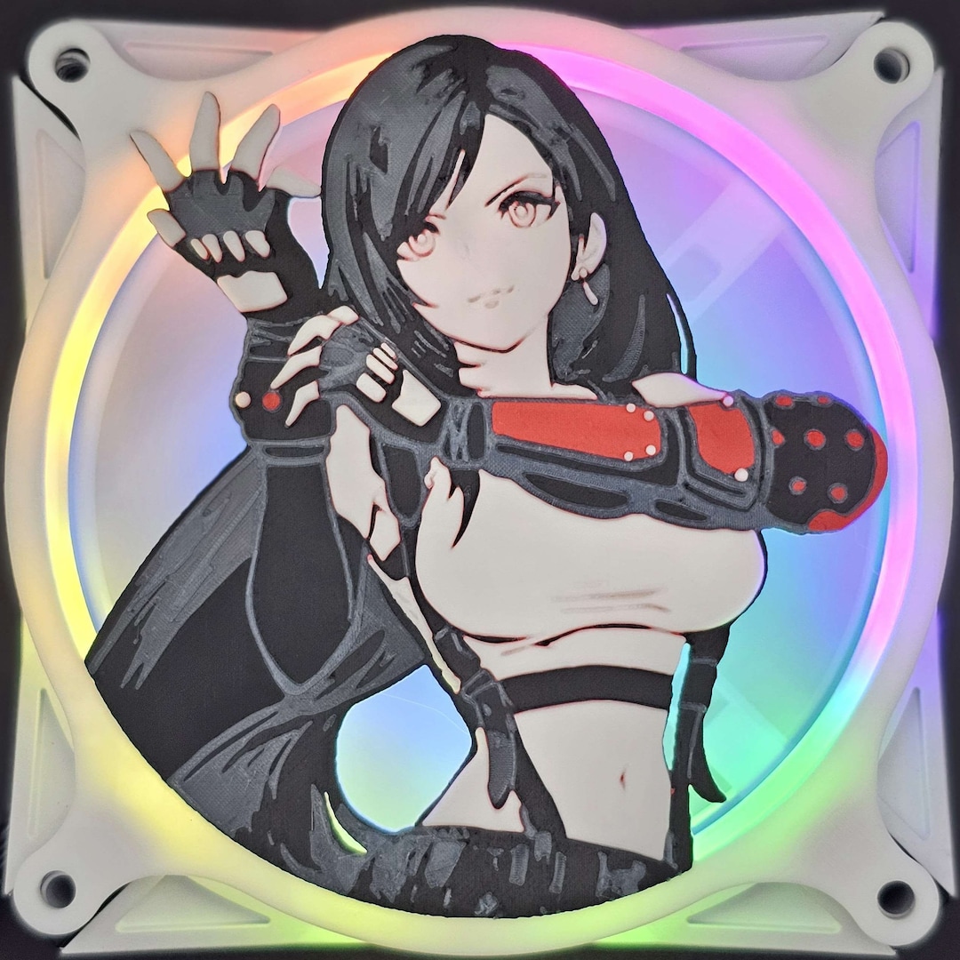 FF7 Tifa Computer Fan Grill