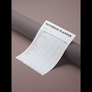 Simple Expense Tracker, Paycheck Budget, Paycheck Planner, Digital, Instant Download, Budget, Minimalist Budget, Printable, Download