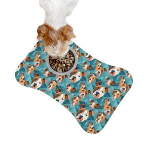 Geometric Pit Bull | Pet Feeding Mats | Dog feeding mat | Cat feeding mat