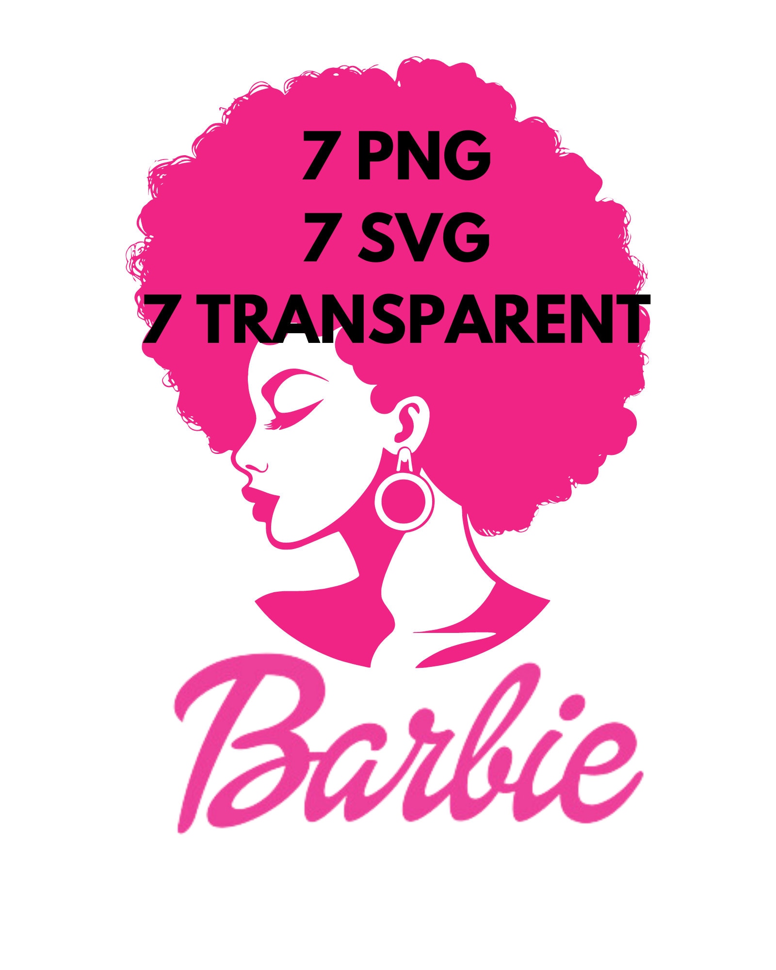 Black Barbie Black Barbie Afro SVG PNG Barbie Clipart - Etsy