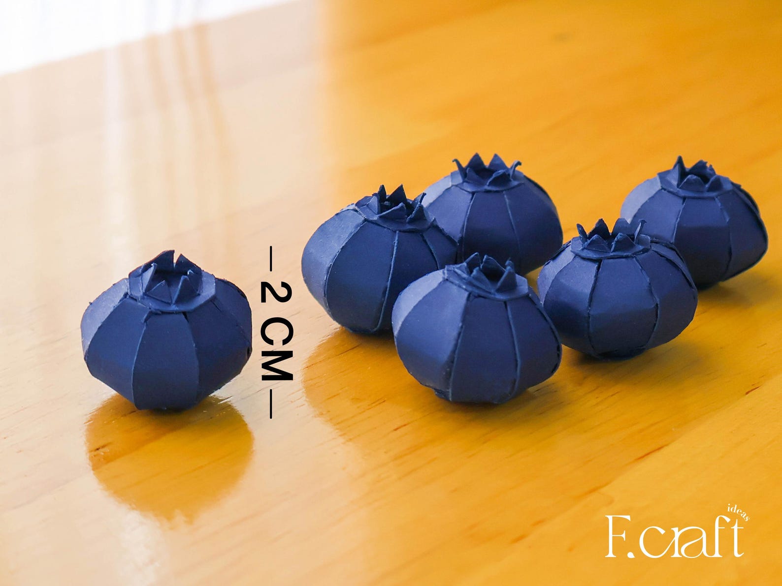 Paper Chain Blueberry DIY Papercraft Blueberries Template (PDF, SVG) - Etsy