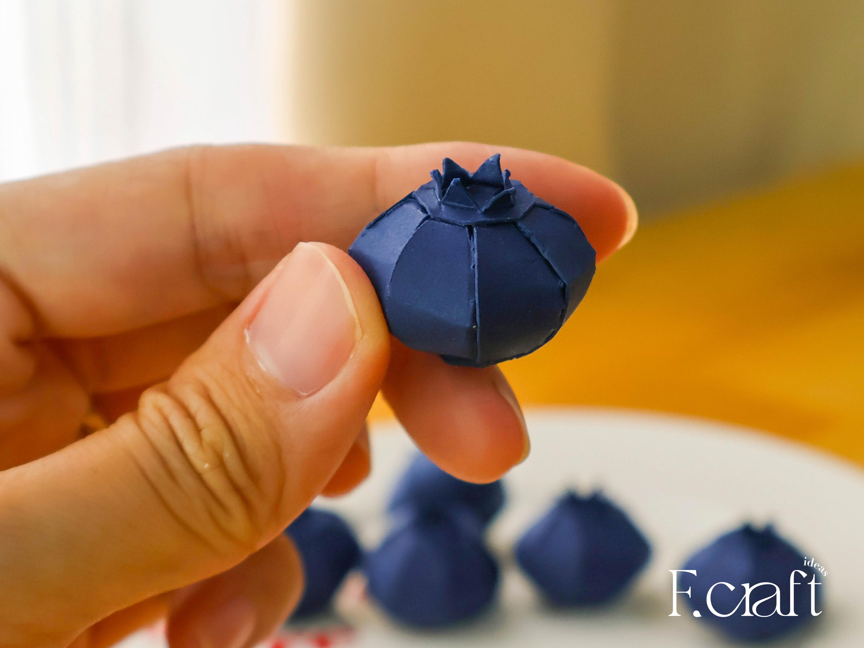 Paper Chain Blueberry DIY Papercraft Blueberries Template (PDF, SVG) - Etsy