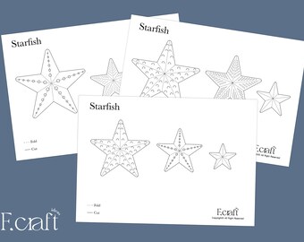 50 Brad A Forma Di Stella Marina Per Scrapbooking - Fermagli In Metallo Con Testa A Stella - 19 Mm - 3