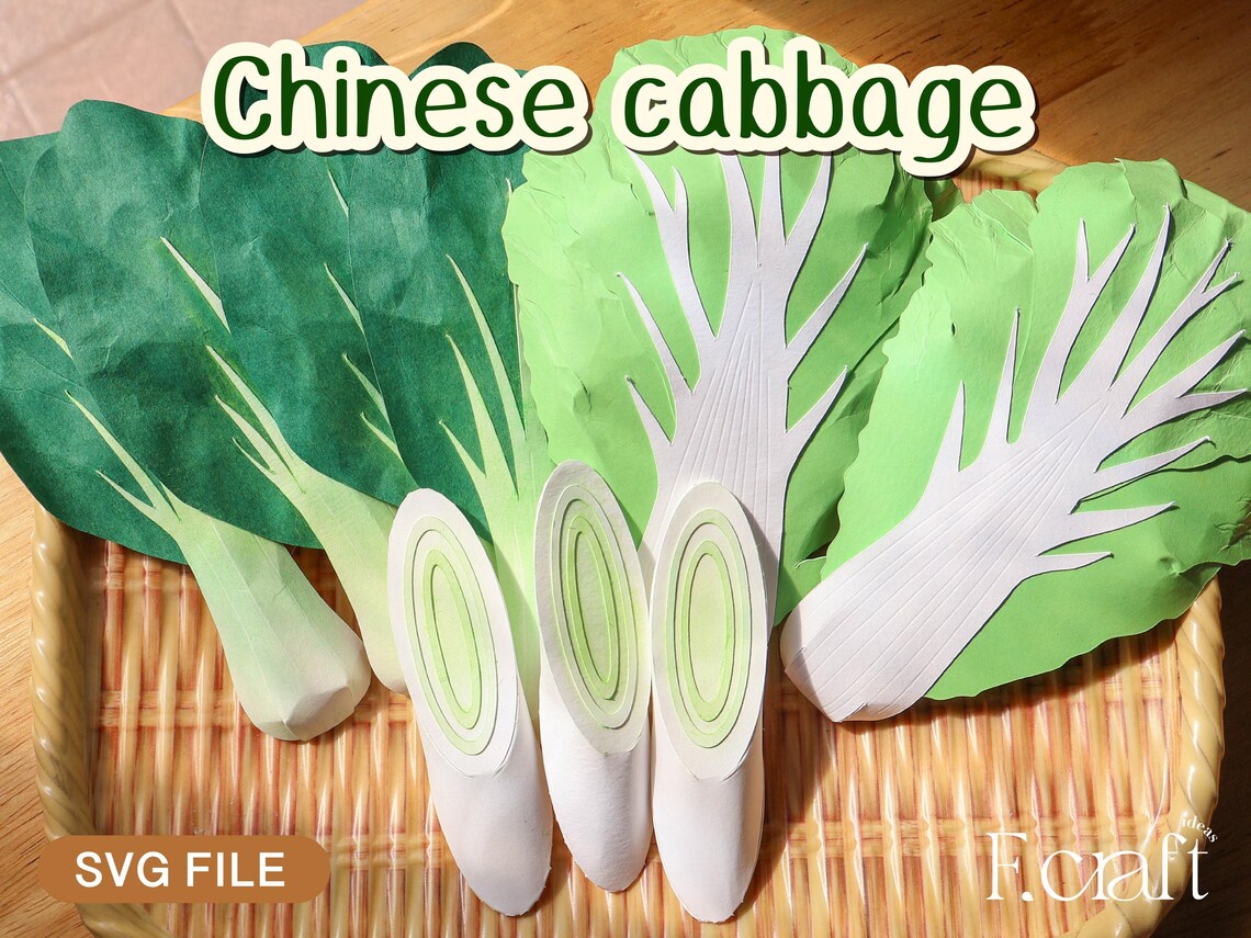 DIY 3D Paper Cabbage Template (PDF, SVG) - Etsy Canada