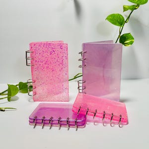 Handmade Resin Budget Binder –Transparent Color or Glitter | Cash Envelope Binder | A6 Budget Planner | Cash Stuffing Binder | Budgeting