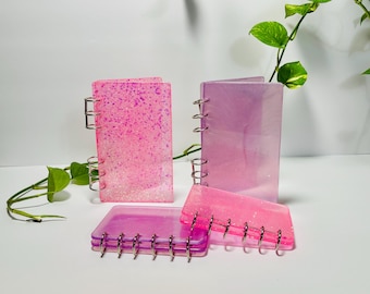 Handmade Resin Budget Binder –Transparent Color or Glitter | Cash Envelope Binder | A6 Budget Planner | Cash Stuffing Binder | Budgeting