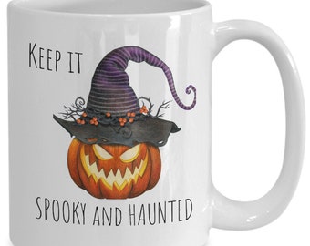 Fall Coffee Mug - Spooky and Haunted