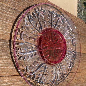 Vintage Glass Serving Platter / Vintage Glass Serving Tray / Vintage Glass / Serving Platter