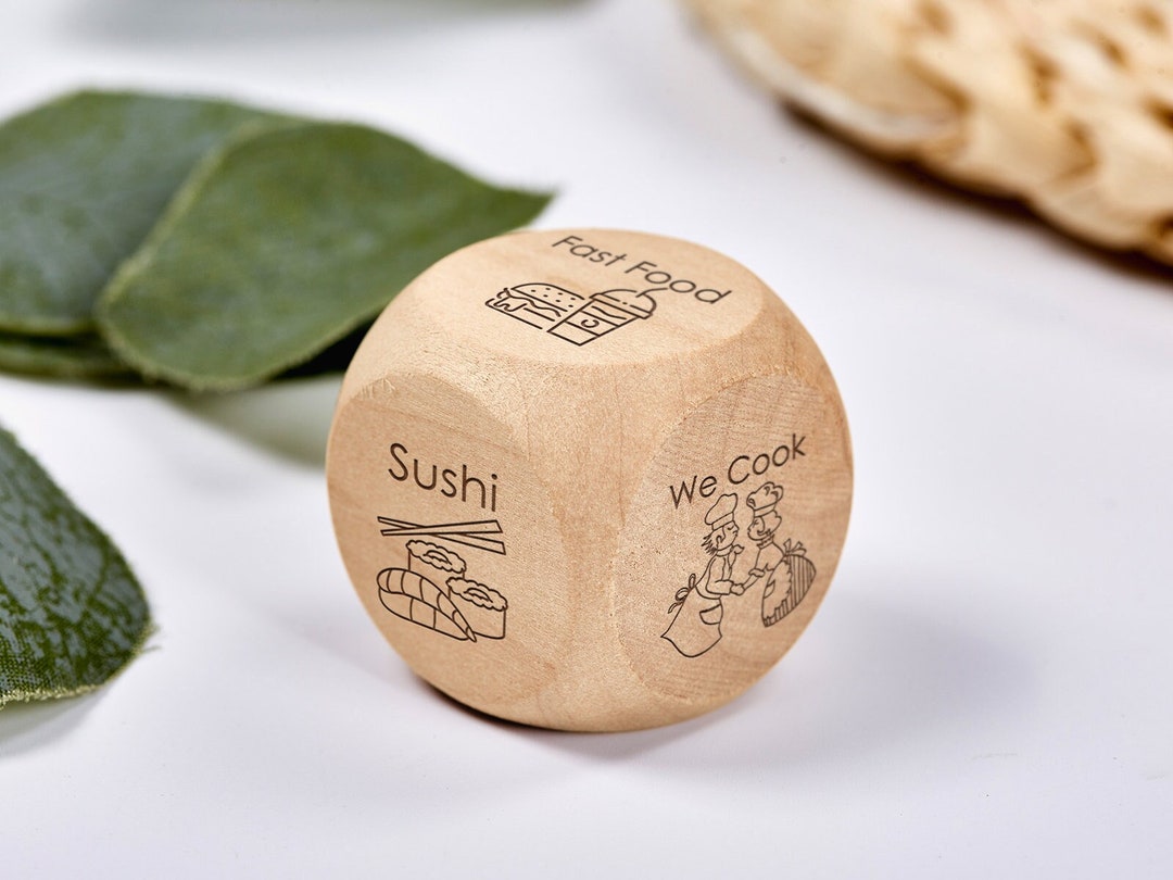 Personalized Food Dice,custom Date Night Dice,engrave Date Night