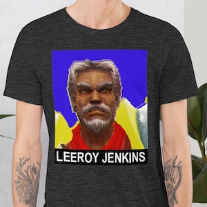 Shirt Leeroy Jenkins – sportkaart – Meme-T-shirt door Jamie Moshe Straz – Studio 3 Design