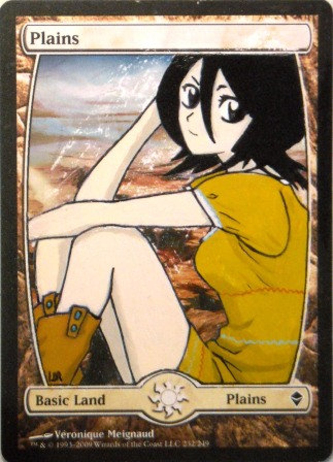 Basic Land Plains Altered Bleach Magic the Gathering Etsy