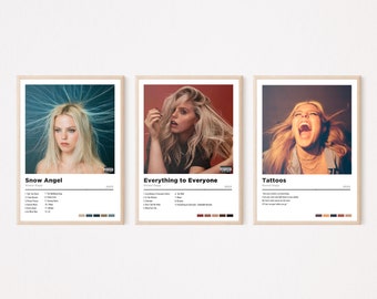 Reneé Rapp Digital Poster Collection | Set of 3 Digital Posters | Digital Album Posters | Music Poster Set |