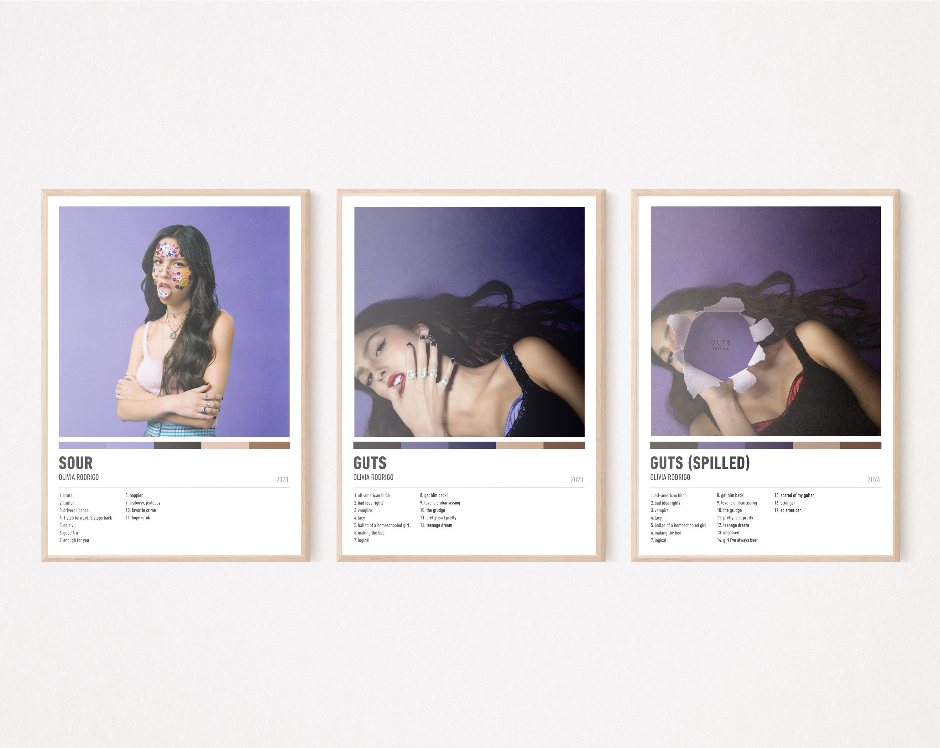 Olivia Rodrigo Digital Poster Collection | Music Poster