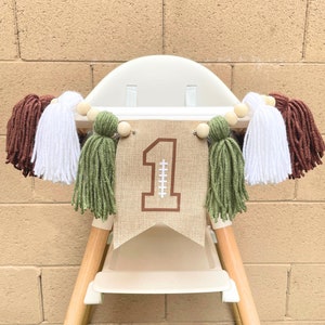 First Birthday High Chair Banner | First Down Birthday | Football Birthday Boy Banner | 1st Down Football High Chair Banner | Football