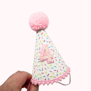 4th Birthday Girl Hat | Fourth Birthday Girl Outfit | Sprinkles Party Hat | Confetti Party Hat | 4th Birthday Girl Party Hat |Sprinkles Hat