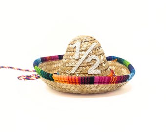 Half Birthday Fiesta Sombrero | Half Birthday Boy Sombrero | Mini Sombrero | Mexican Birthday Sombrero | Mexican Birthday | 1st Fiesta