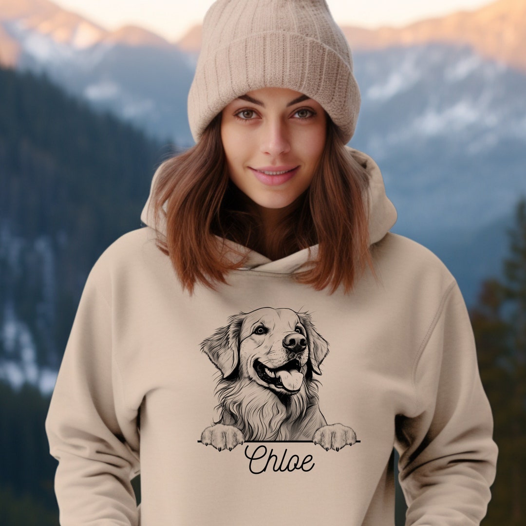 Pet Portrait, Personalized Dog Breed Face Hoodie or Sweatshirt, 90