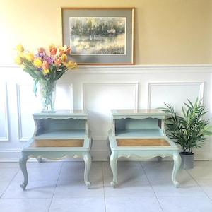 French Provincial Nightstands, Side Tables