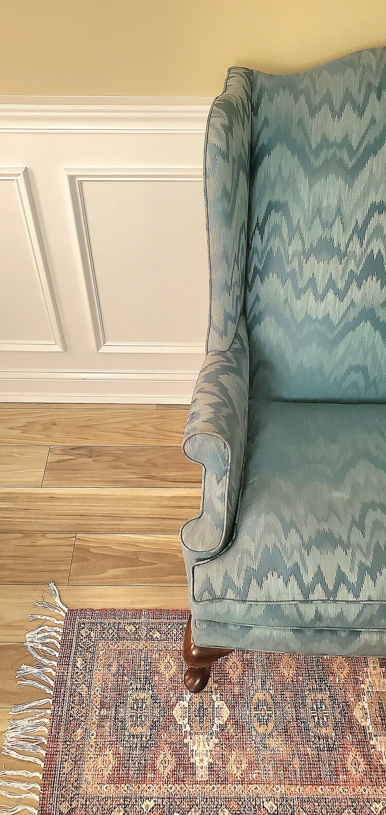 SOLD Queen Anne Wingback Chair - Etsy