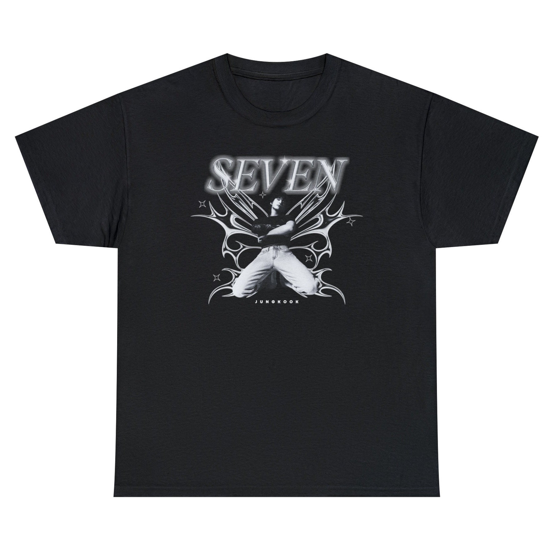 Jungkook Seven Tshirt, Graphic Y2K Kpop Shirt, Bangtan Merch
