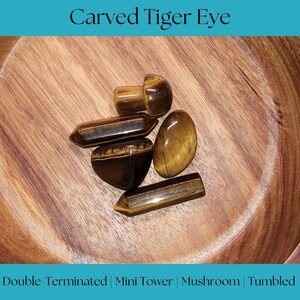 Tiger Eye Carved Stone, Natural Gemstone Decor, Unique Crystal Gift Idea