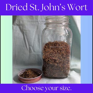 1 oz. Dried St. John&#39;s Wort | Herbal Cleansing, Spiritual Cleansing, Aromatherapy & Rituals, Hypericum Perforatum - Herbal Tea, Tincture