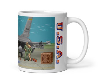 Street Fighter 2 Guile USA Stage 11oz Mug